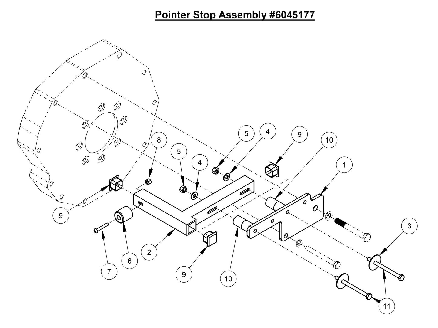 CC4144DXL-3 Pointer Stop Assembly