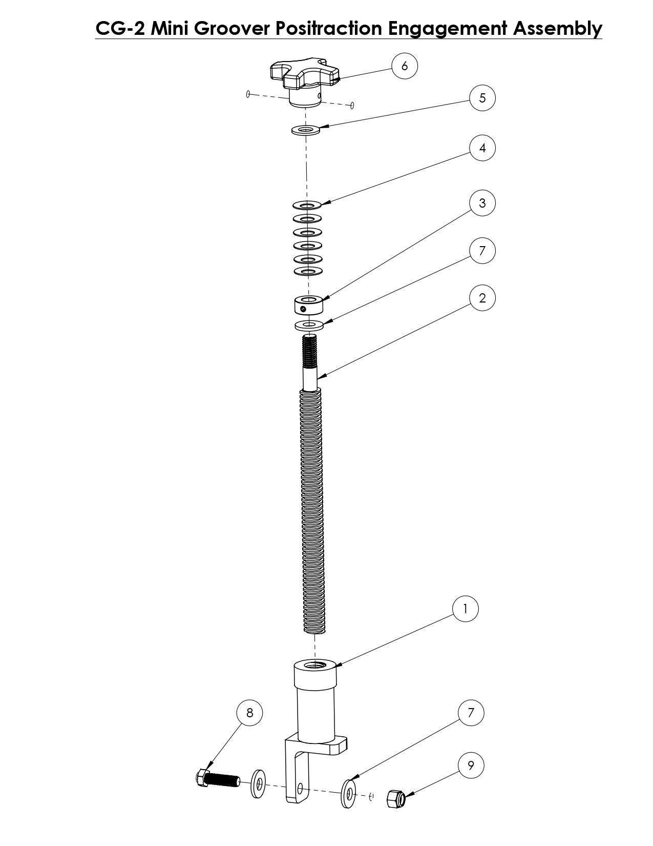 CG-2 (Electric) Mini Groover Positraction Engagement Assembly