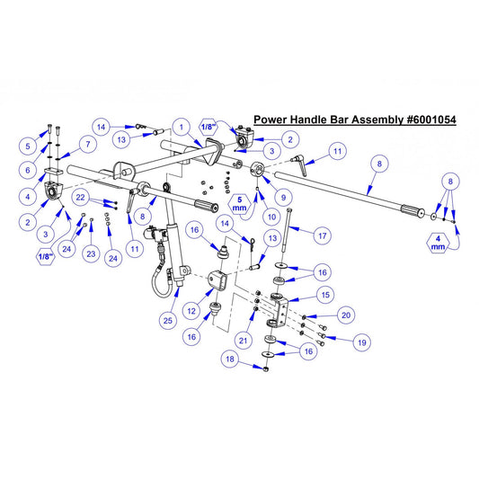 CC5048DCV, CC5048DCV-3, CC5049  Power Handle Bar Assembly Parts