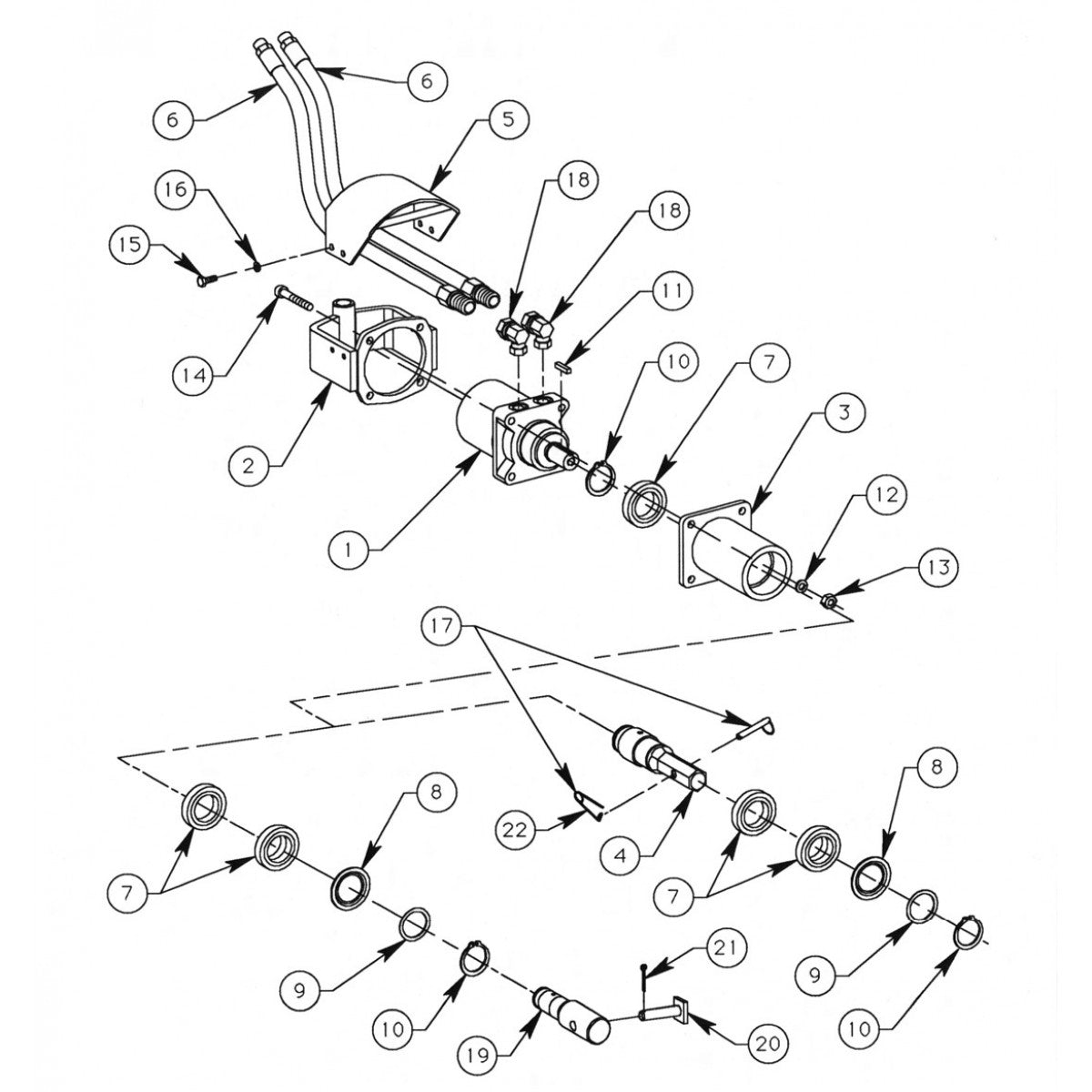 Power Head Assembly M471-12, M471-20, M553-12, And M553-20 Series DIG-R-TACH Parts By General Equipment