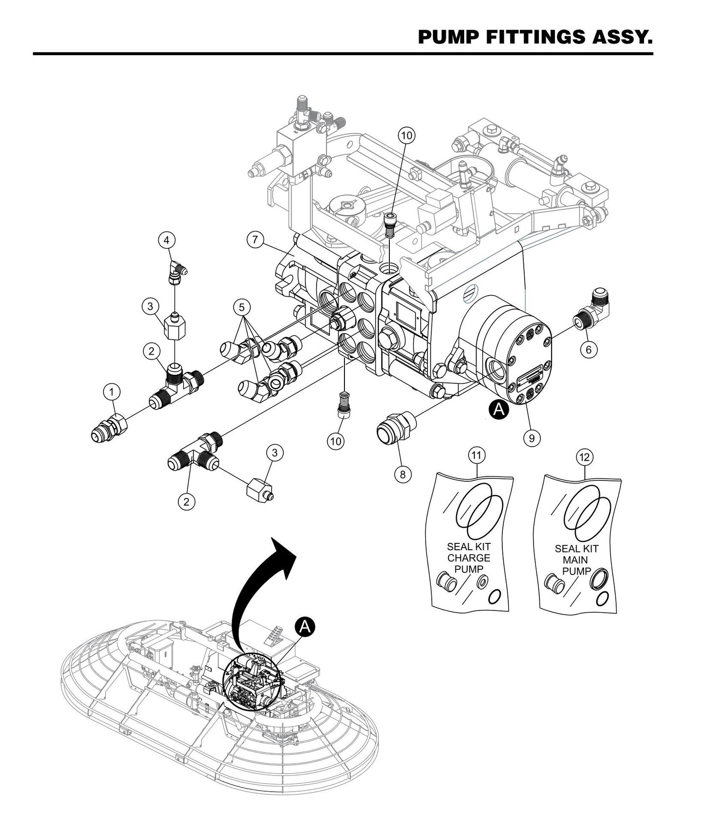 HTXD6I Pump Fittings Assembly