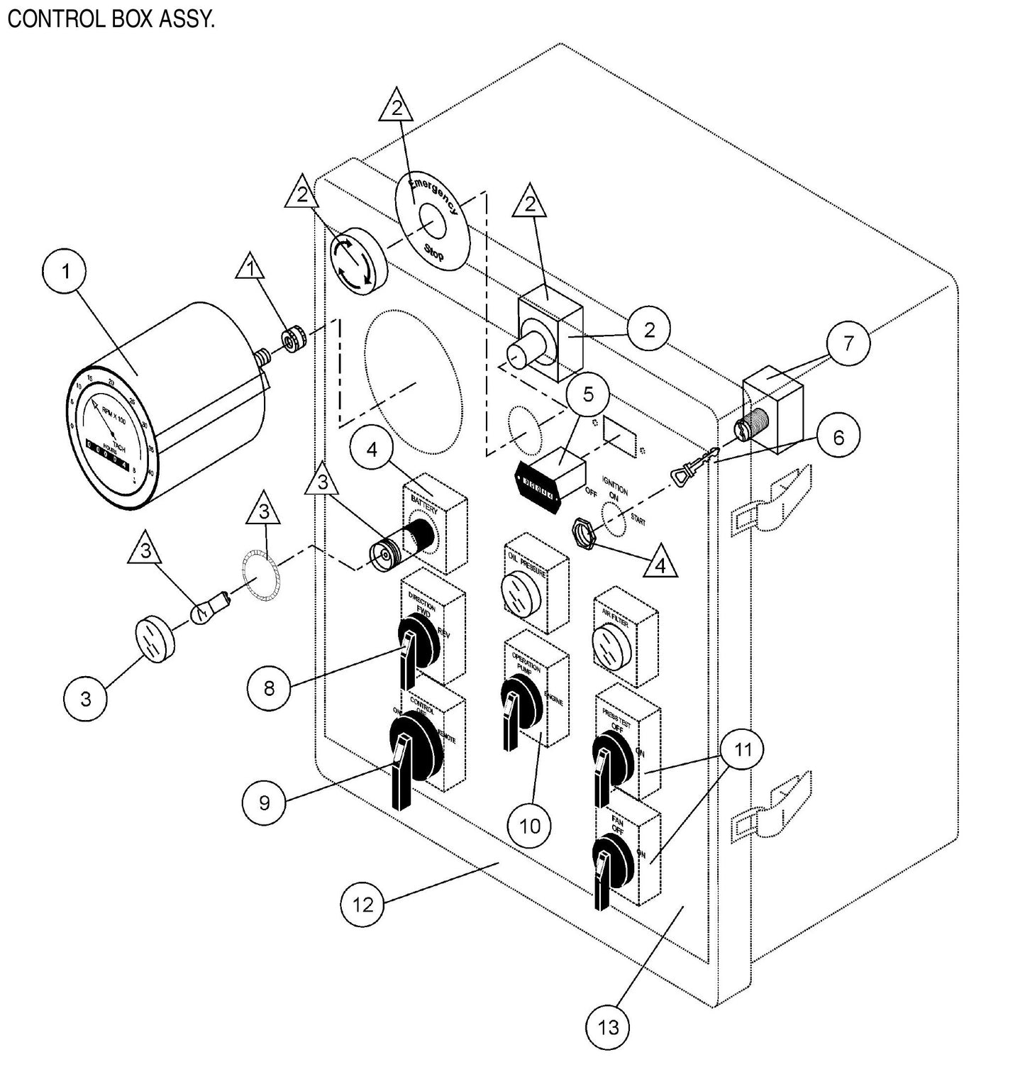 ST-45HRM CE Control Box Assembly Parts