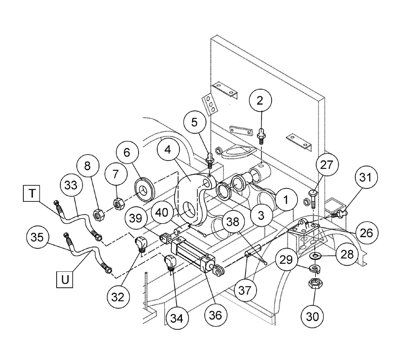 ST-45HRM CE Shuttle Cylinder Assembly Parts