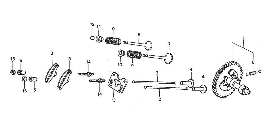 R2000H HONDA GX240K1QAE2 ENGINE — Camshaft Assy. Parts By Multiquip