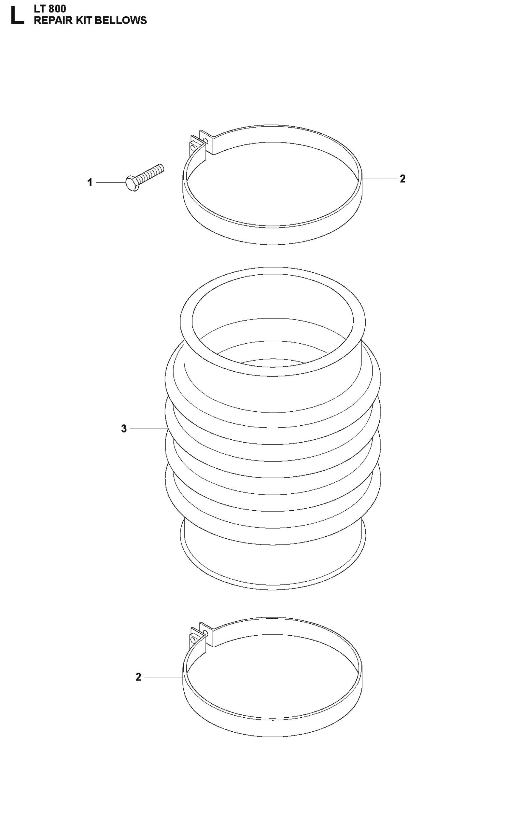 Repair Kit Bellows Parts For LT800 Jumping Jack Rammer By Husqvarna