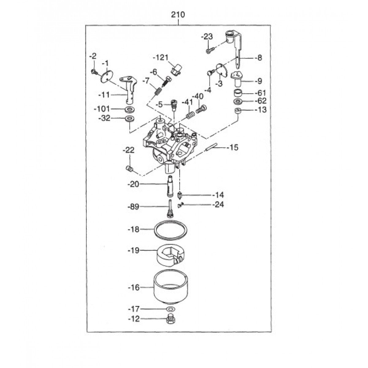 BA-Series Carburetor Assembly Parts by Multiquip Whiteman