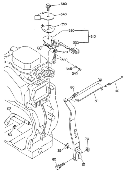 GA23R2 ROBIN EH-17 ENGINE Governor Assy. Parts By Multiquip