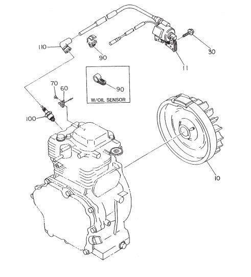 BA-Series Flywheel and Ignition Assembly. Parts by Multiquip Whiteman