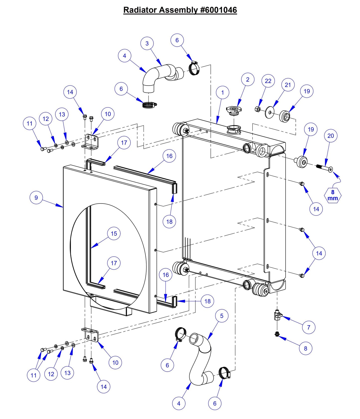 CC5049 Radiator Assembly