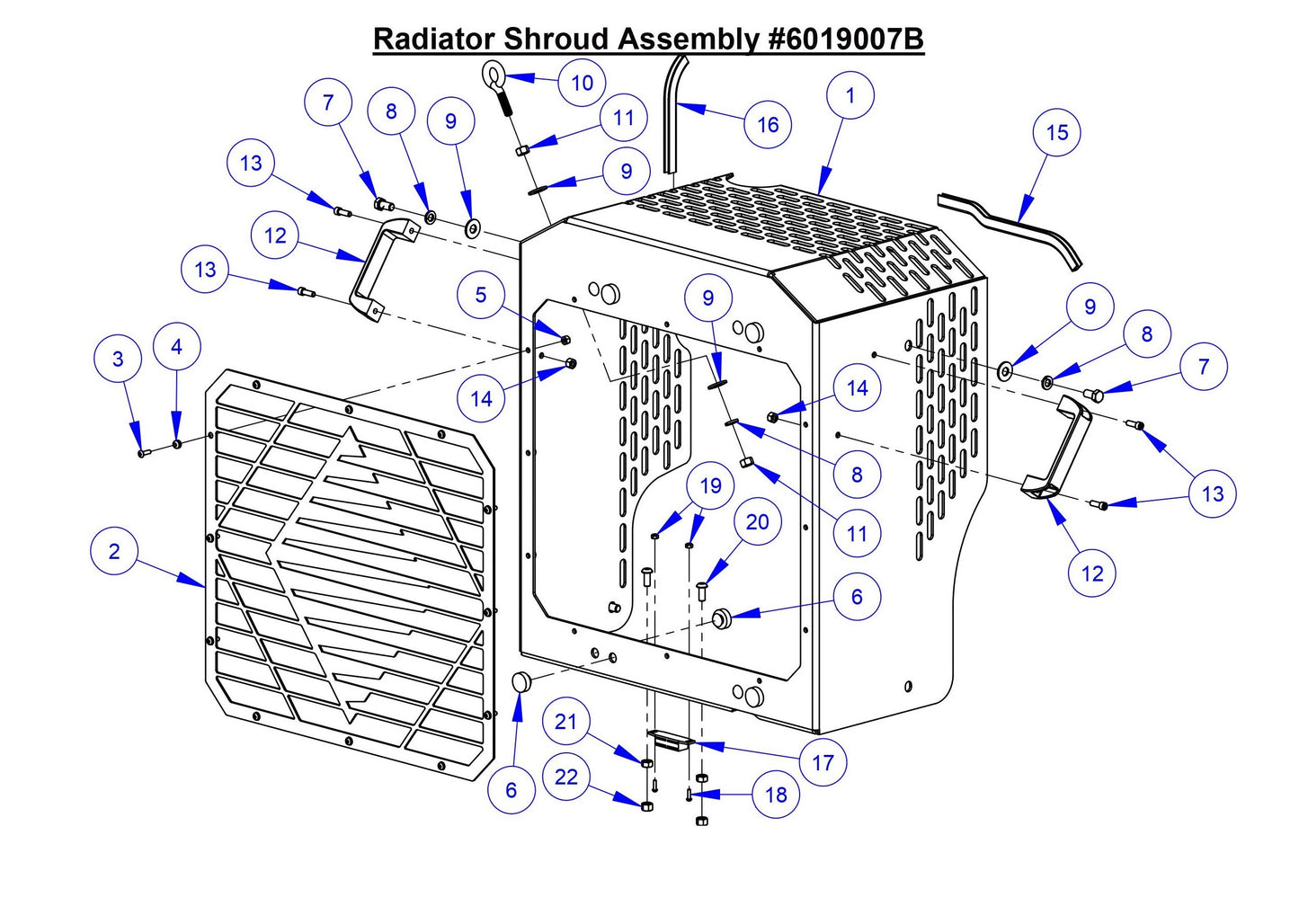 CC6566-3 Radiator Shroud Assembly