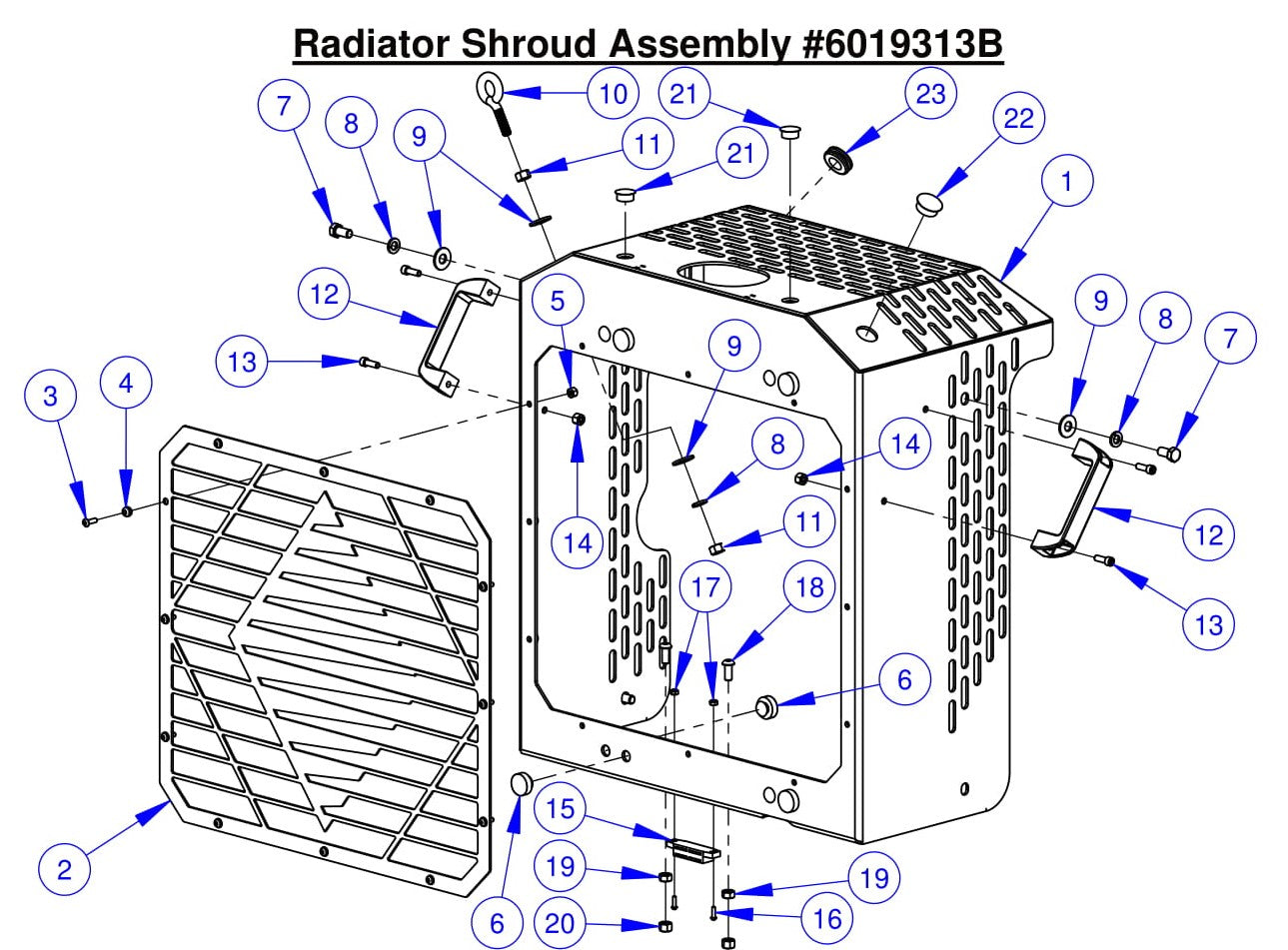 CC6561-3 Radiator Shroud Assembly