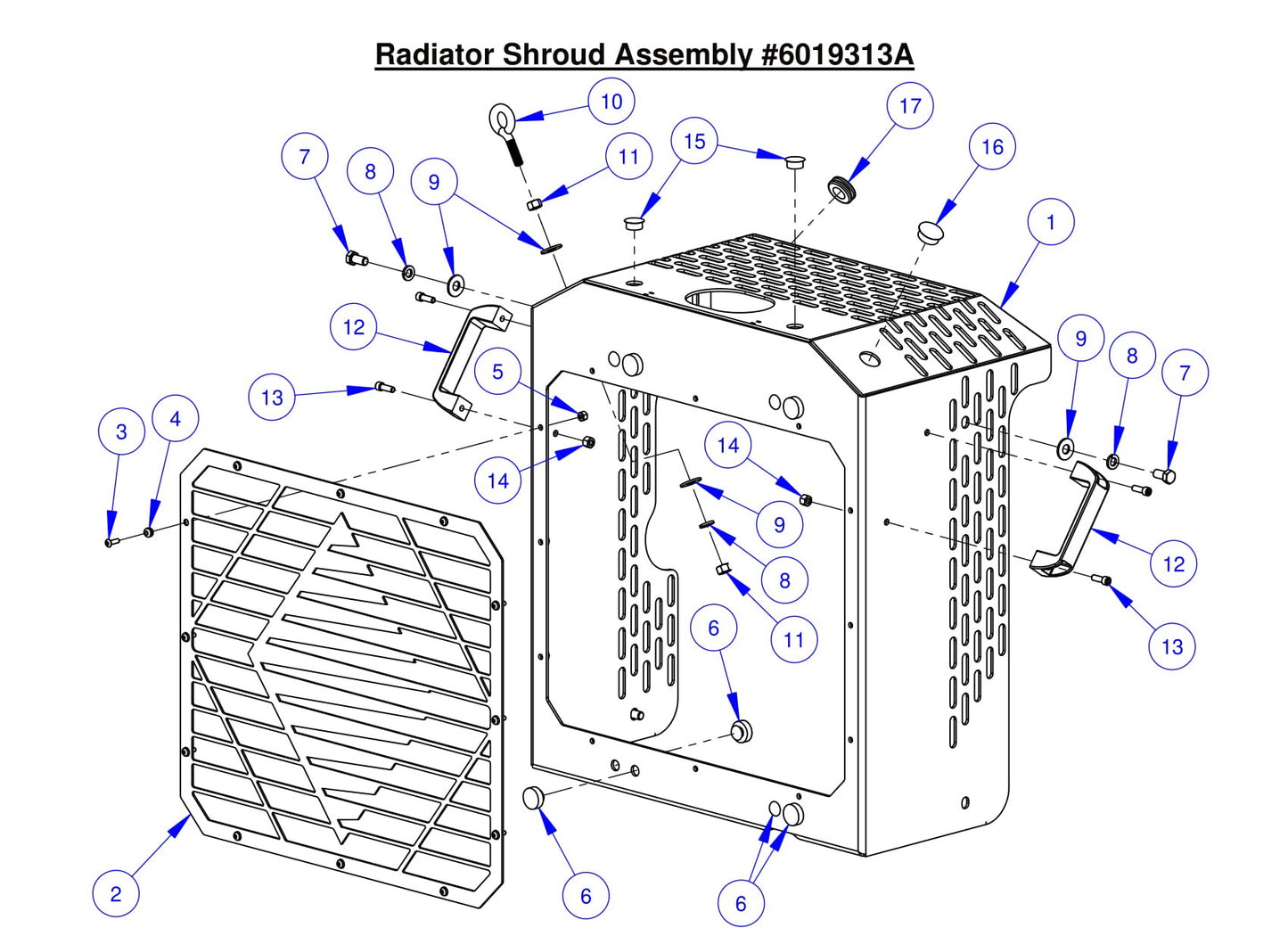 CC6561 Radiator Shroud Assembly