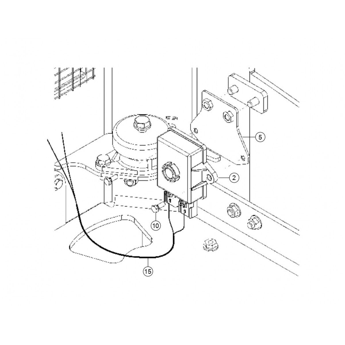 Height Control Assembly Parts for Rammax RX1575 SN 5570001 and Below Trench Roller By Multiquip
