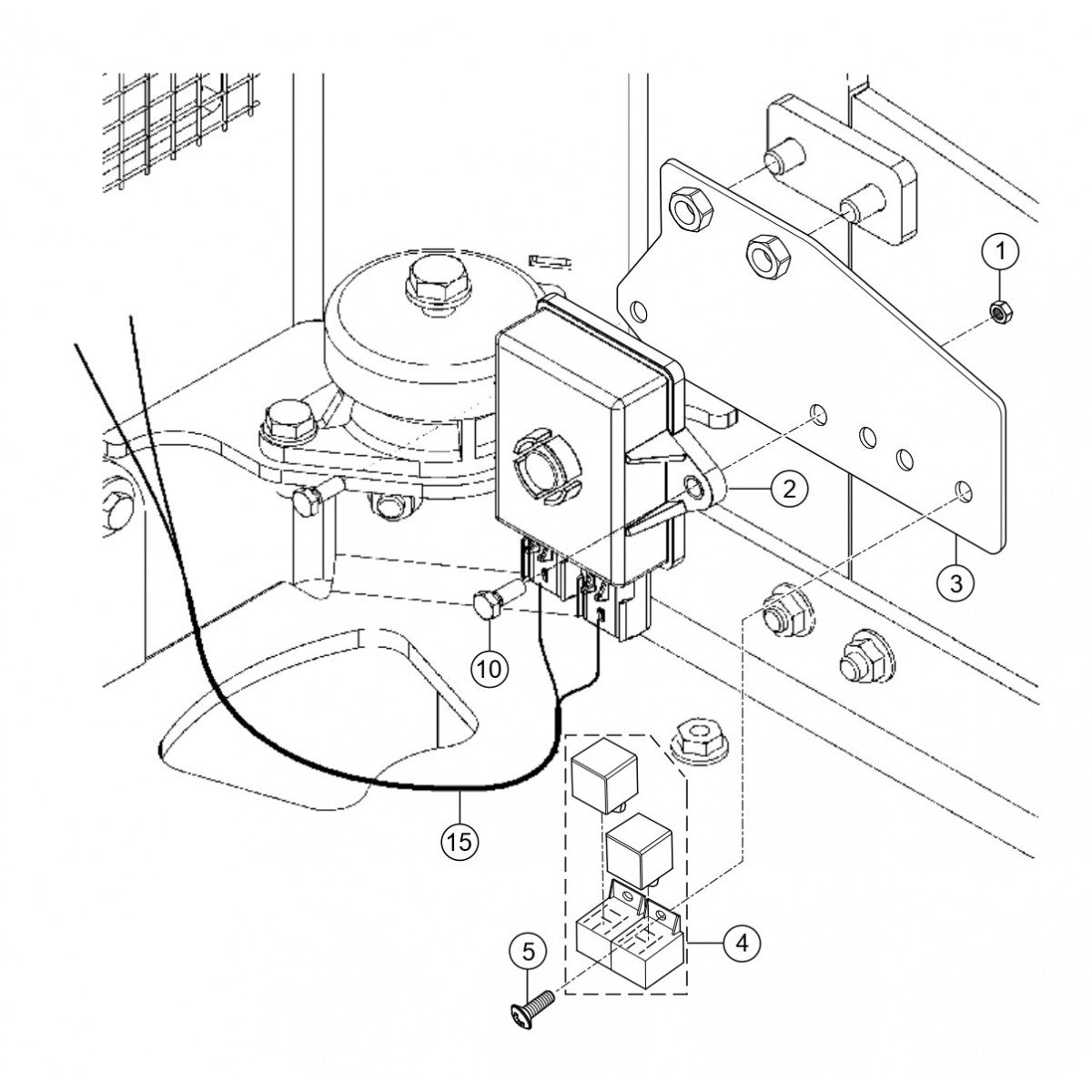 Height Control Assembly Parts for Rammax RX1575 SN 5570002 to 5572979 By Multiquip