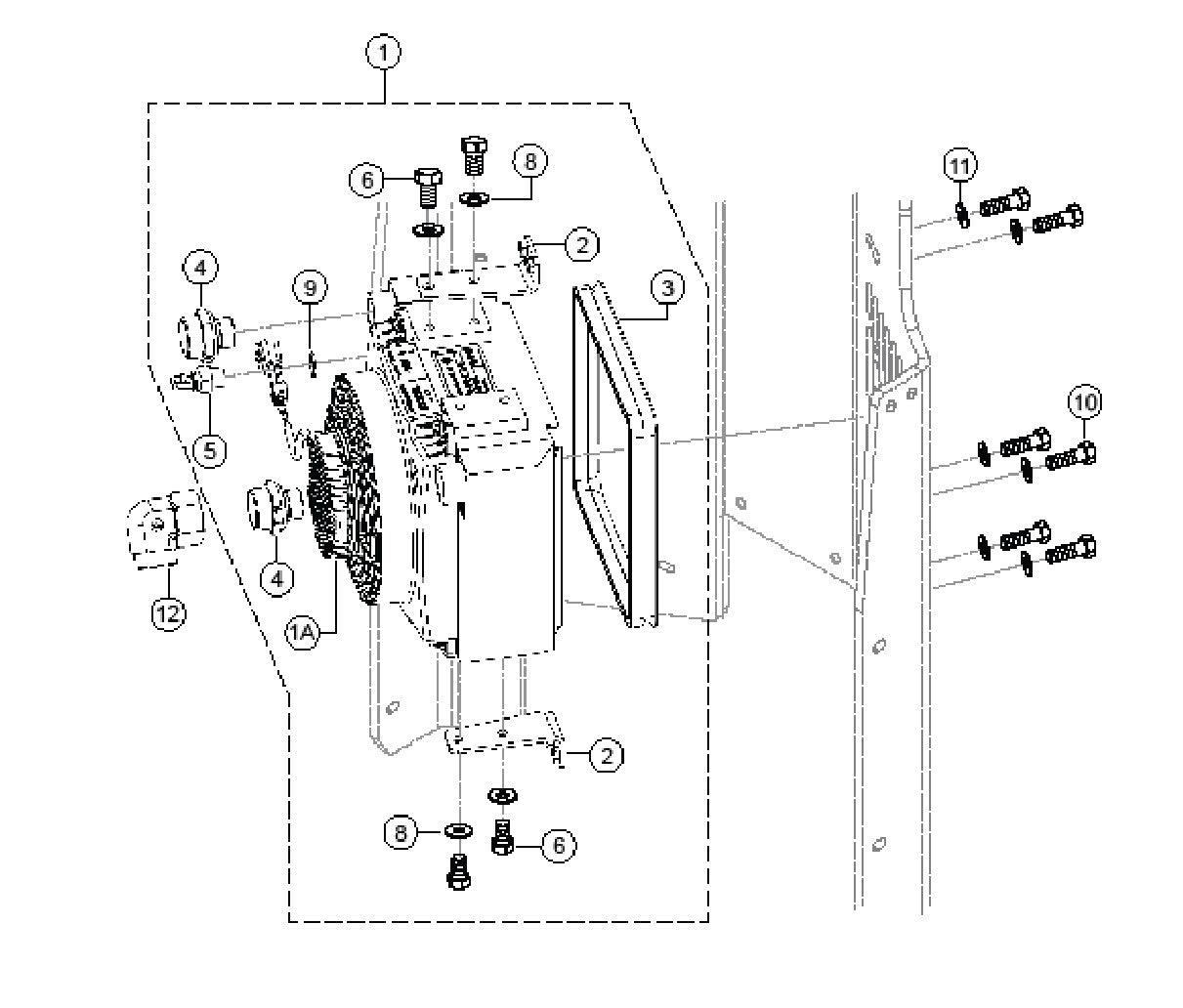 Oil Cooler Assembly Parts for Rammax RX1575 SN 5570001 and Below Trench Roller By Multiquip