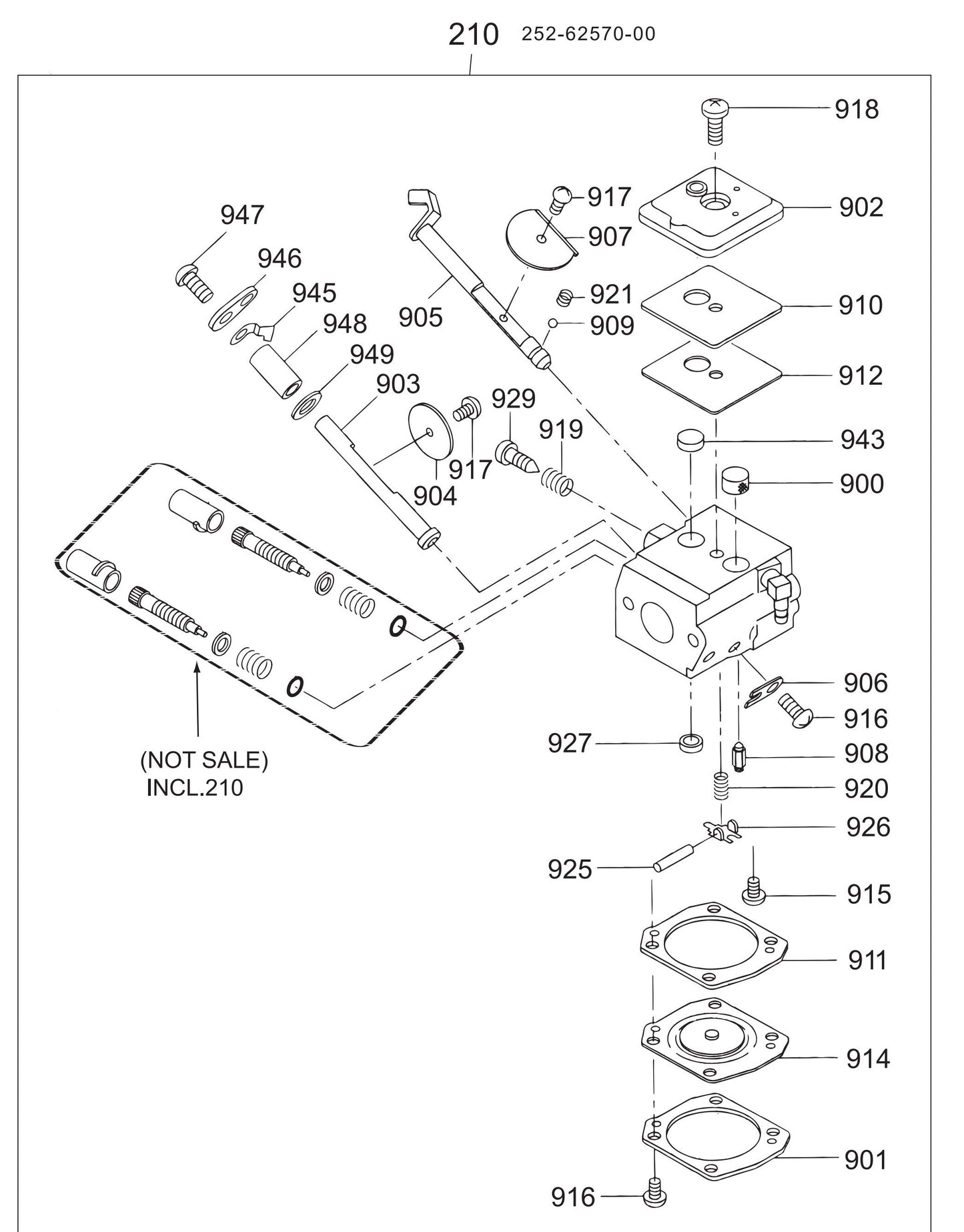 MT84FA Robin EH-12-2D46420 Engine Carburetor Assembly Parts
