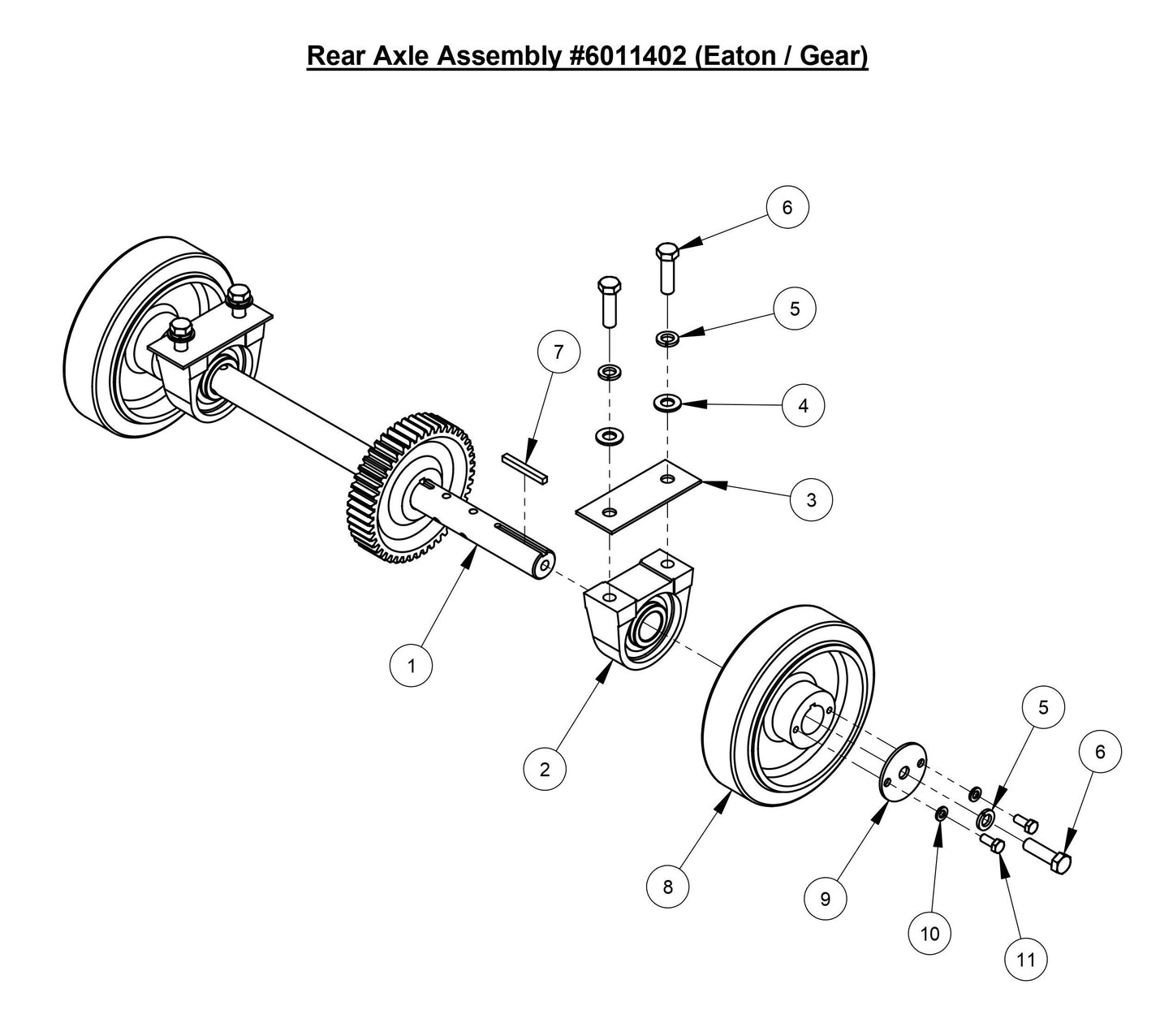 CC3500E (Rear Axle Assembly)
