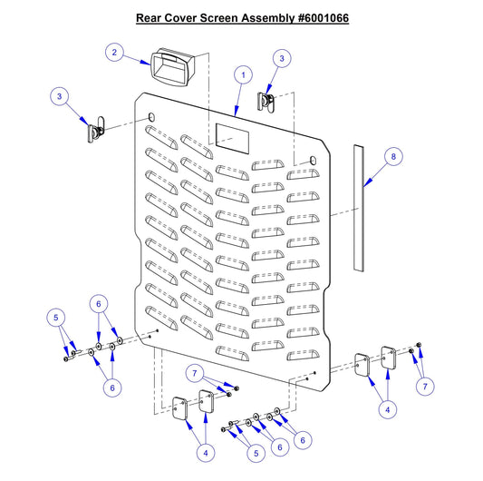 CC5049 Rear Cover Screen Assembly