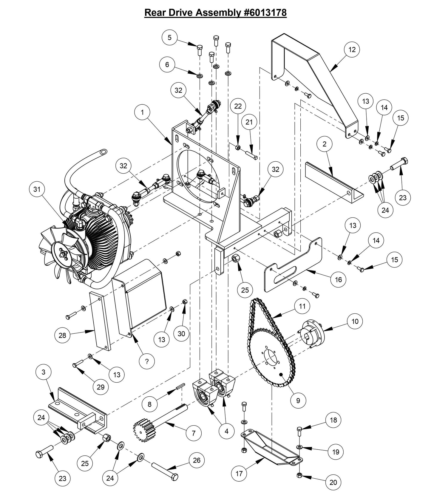 CC6566 Rear Drive Assembly