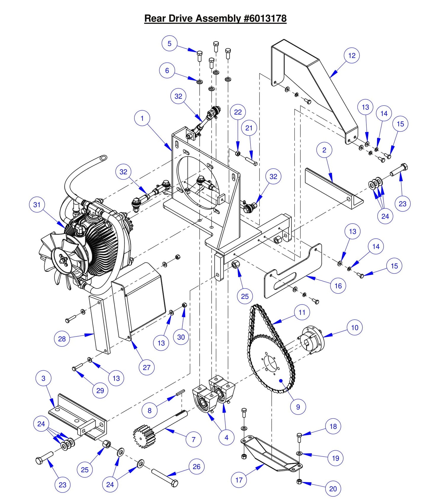 CC6561 Rear Drive Assembly