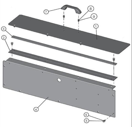 ECLIPSE AB 2220 SE ARROW BOARD Rear Lid parts by allmand