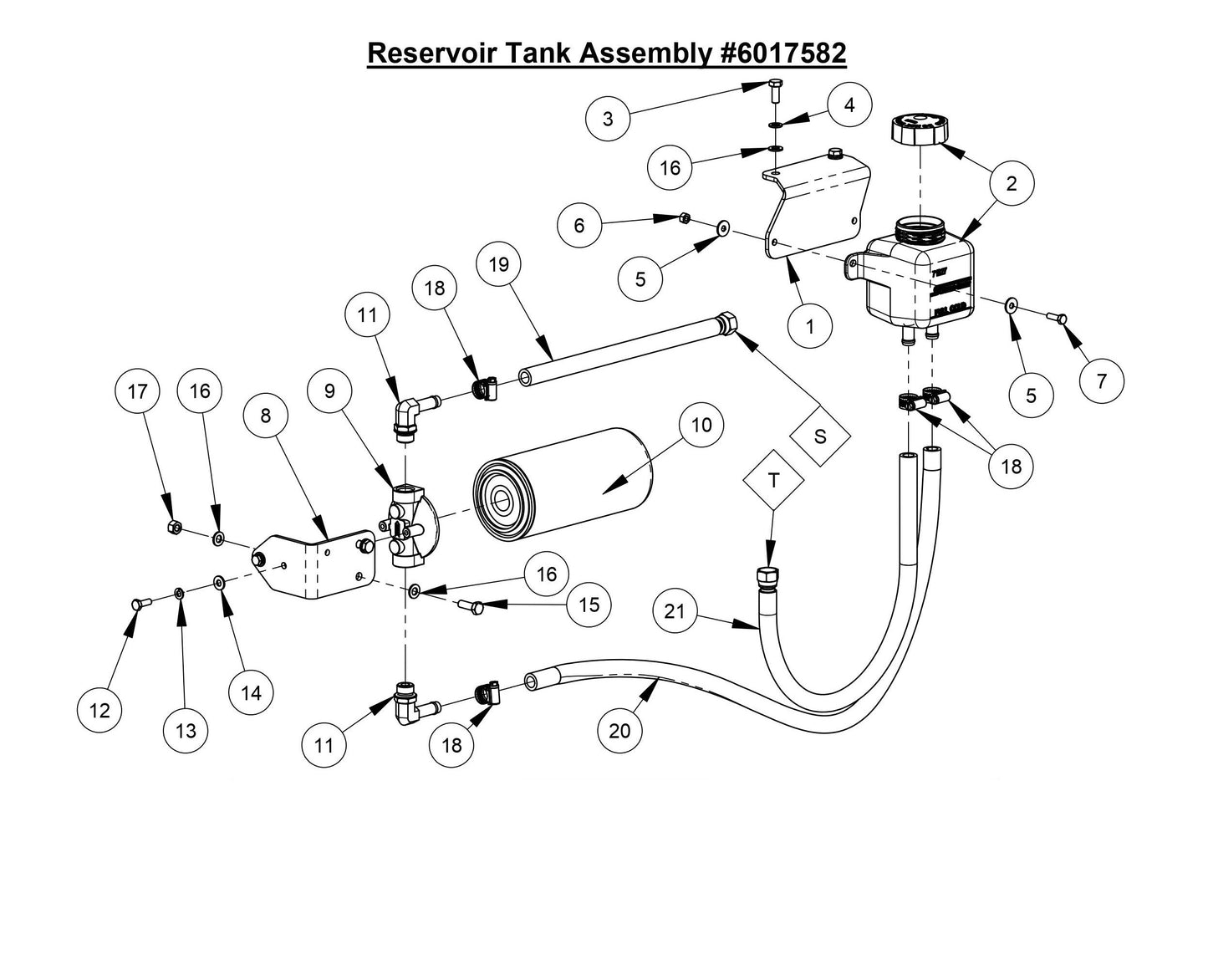 CC7574DD Reservoir Tank Assembly