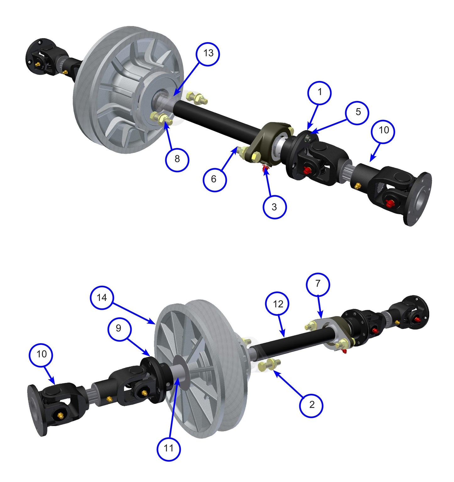 MSP445 (Pre 2021) Driveline System Assembly Parts