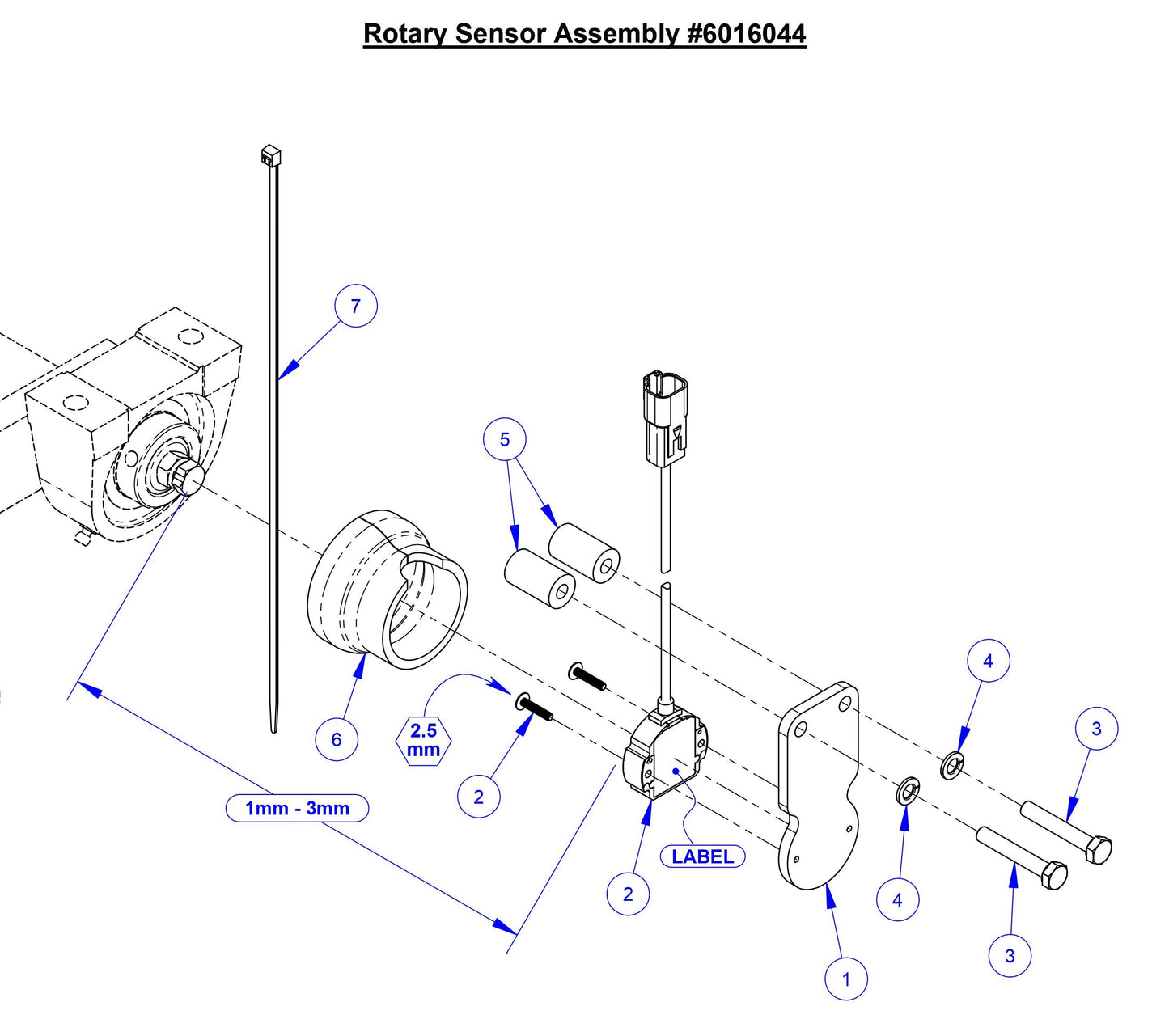 CC5049 Rotary Sensor Assembly