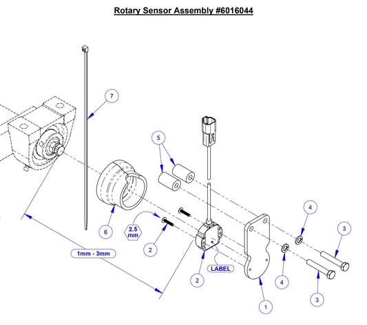 CC5049 Rotary Sensor Assembly