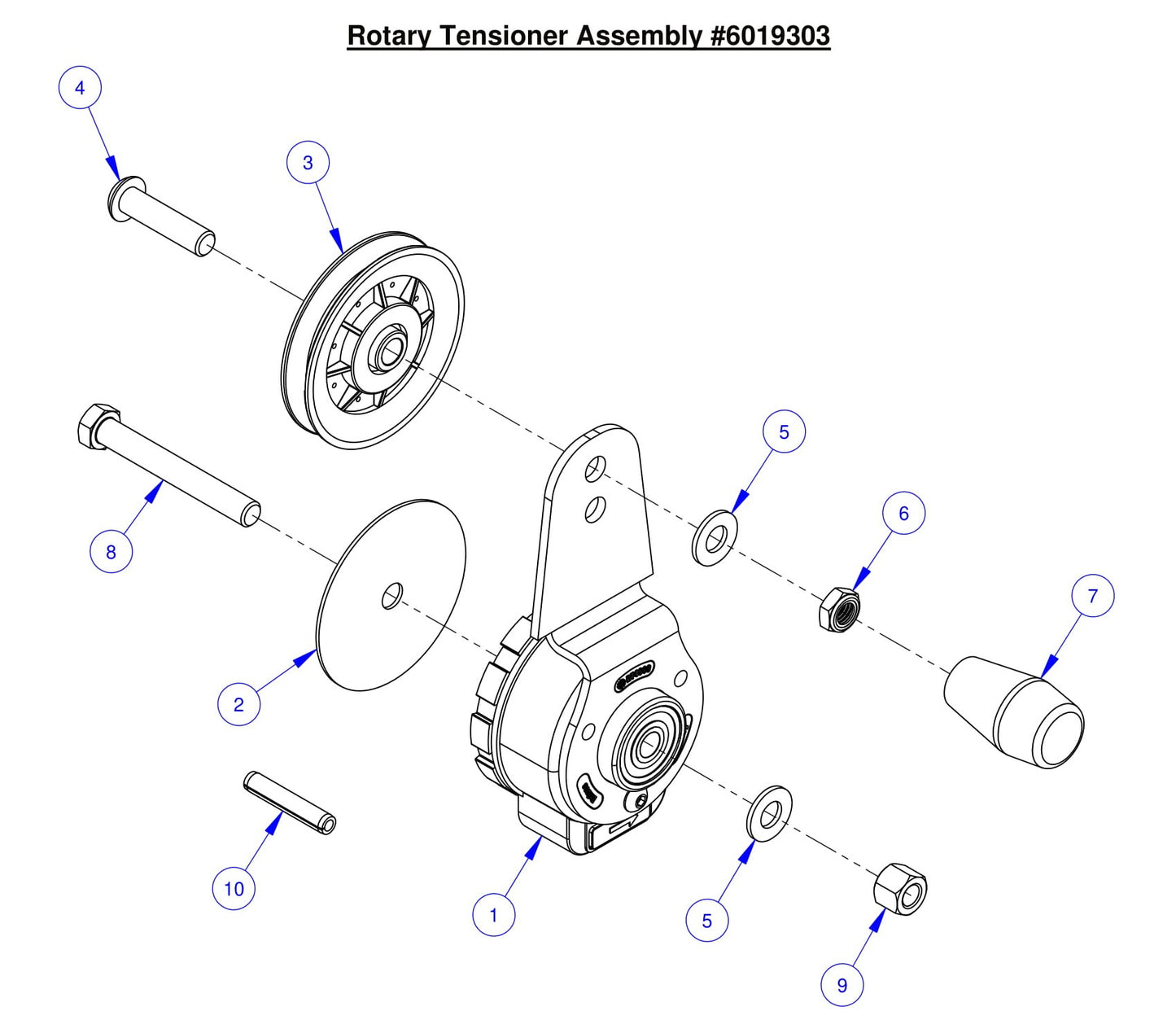 CC6561-3 Rotary Tensioner Assembly