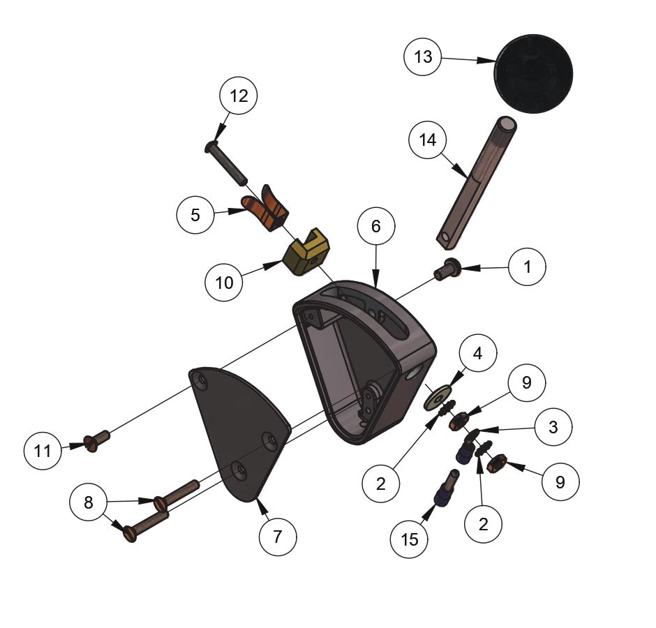 PRO430E / PRO436 / PRO436E / PRO436TC / PRO446 / PRO446TC Safety Switch Assembly Parts By Allen Engineering