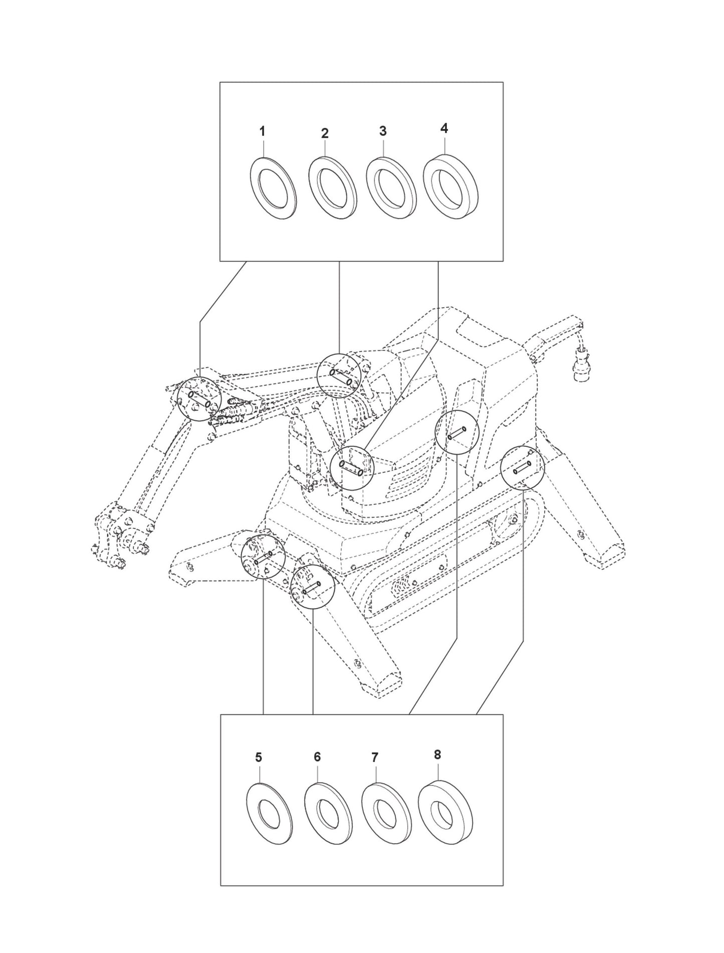 SCHIMS Parts for DXR 95 By Husqvarna