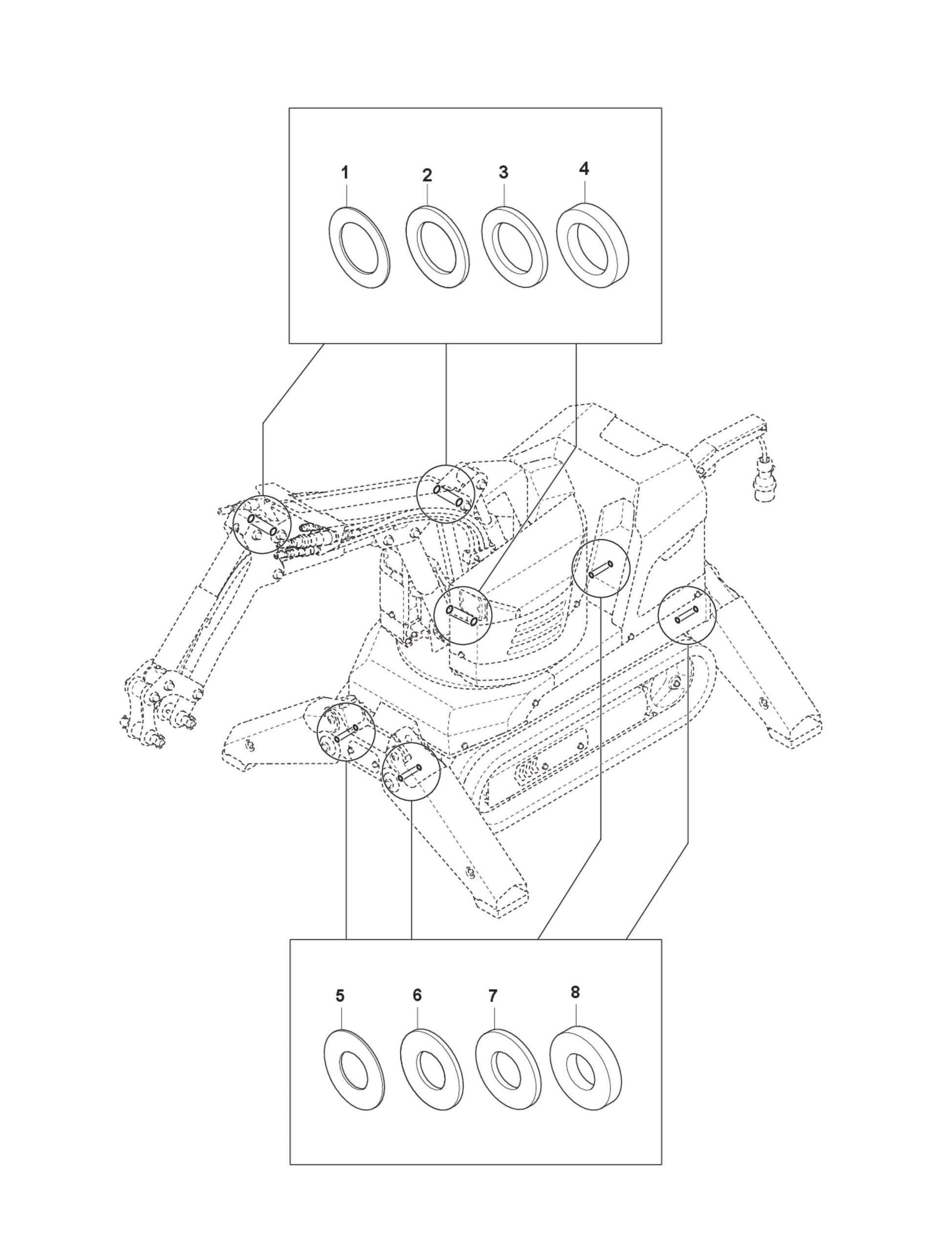 SCHIMS Parts for DXR 95 By Husqvarna