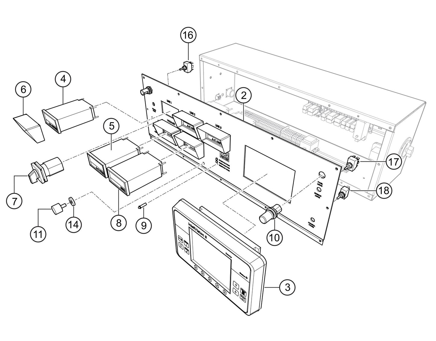 SG1400C4F & SG1600C4F Control Box (Panel) Assembly Parts