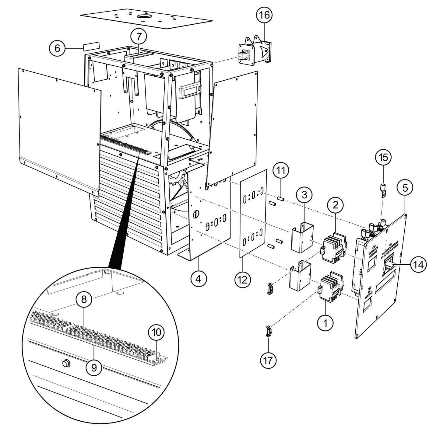 SG1400C4F & SG1600C4F Saddle Box (EE56518) Assembly Parts