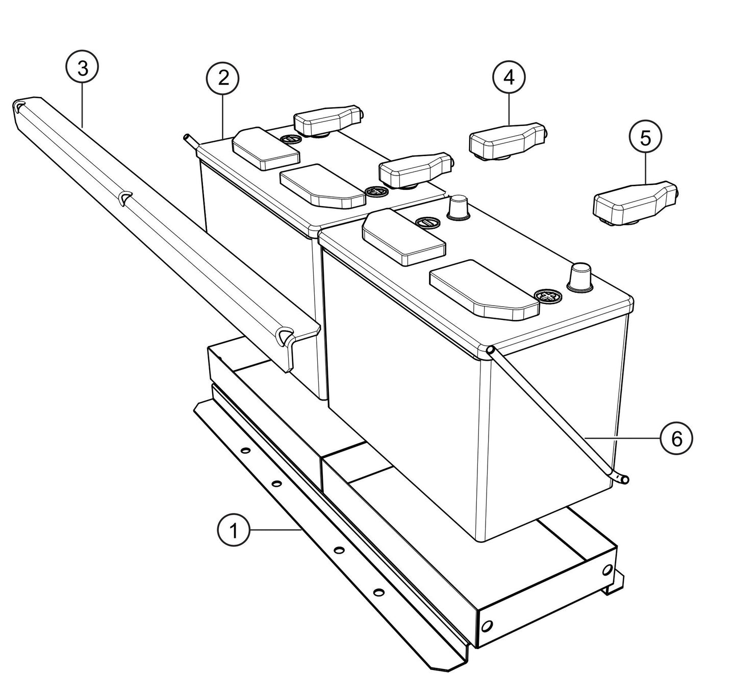 SG1400C4F & SG1600C4F Battery Assembly Parts