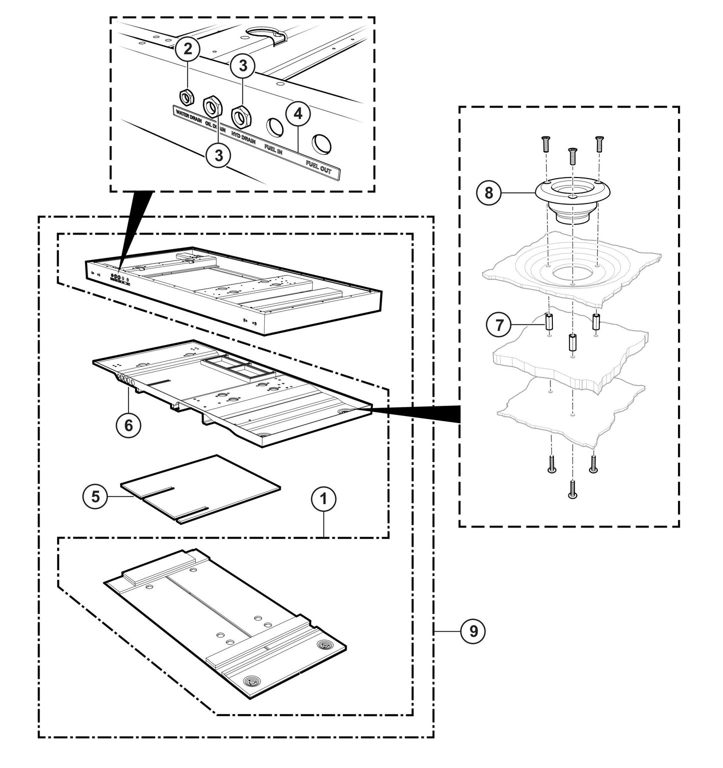 SG1400C4F & SG1600C4F Insulated Base Assembly Parts