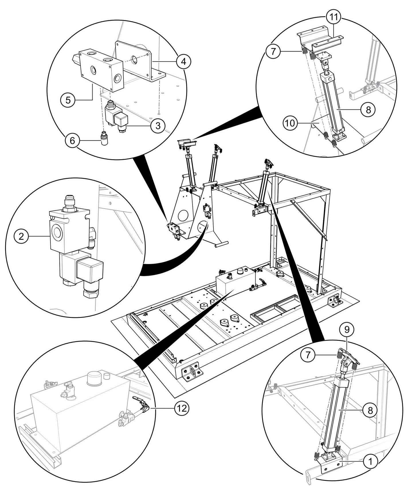 SG1400C4F & SG1600C4F Vent Actuators Assembly Parts