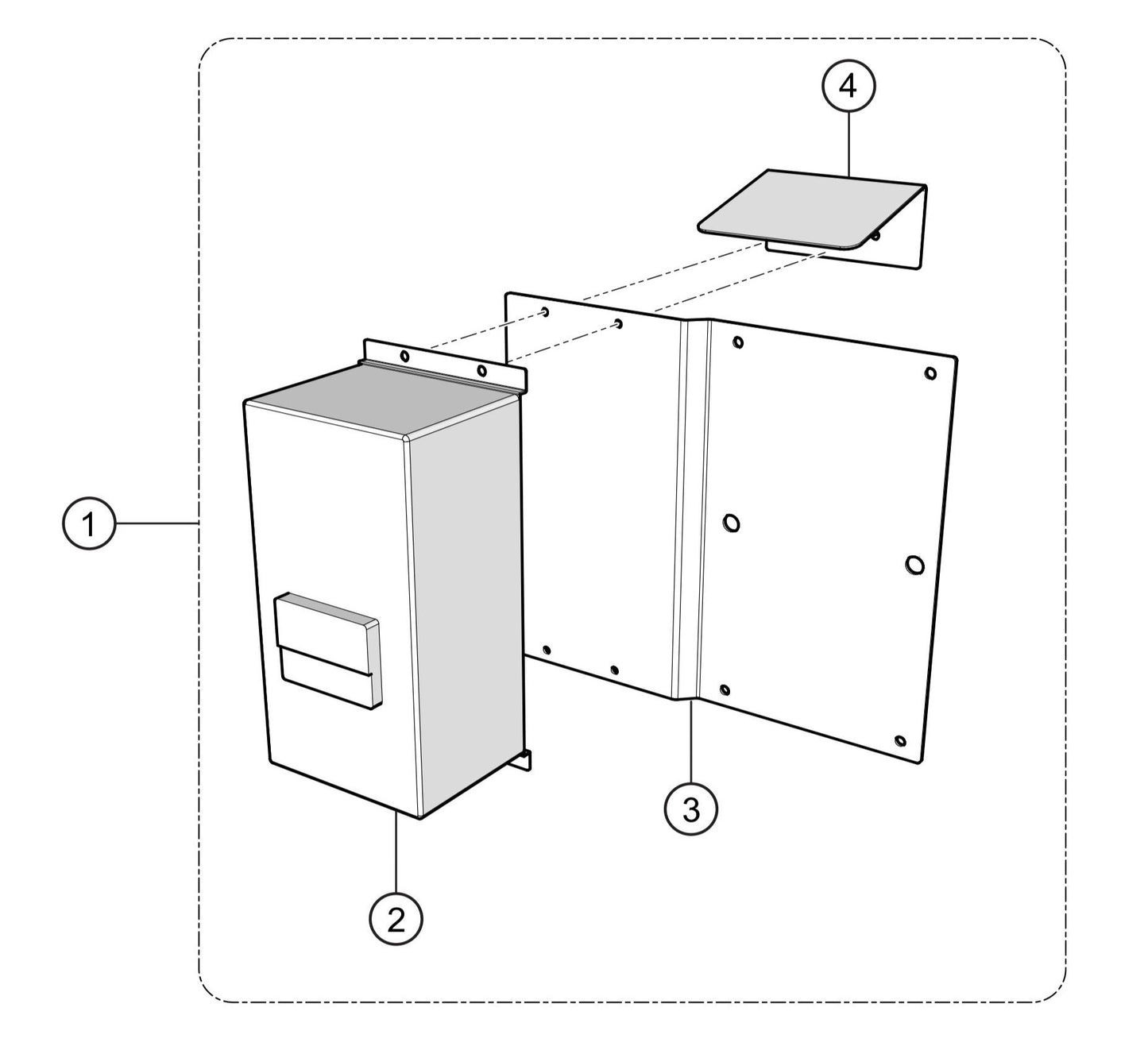 SG1400C4F & SG1600C4F Battery Charger (Add-On Option) Assembly Parts