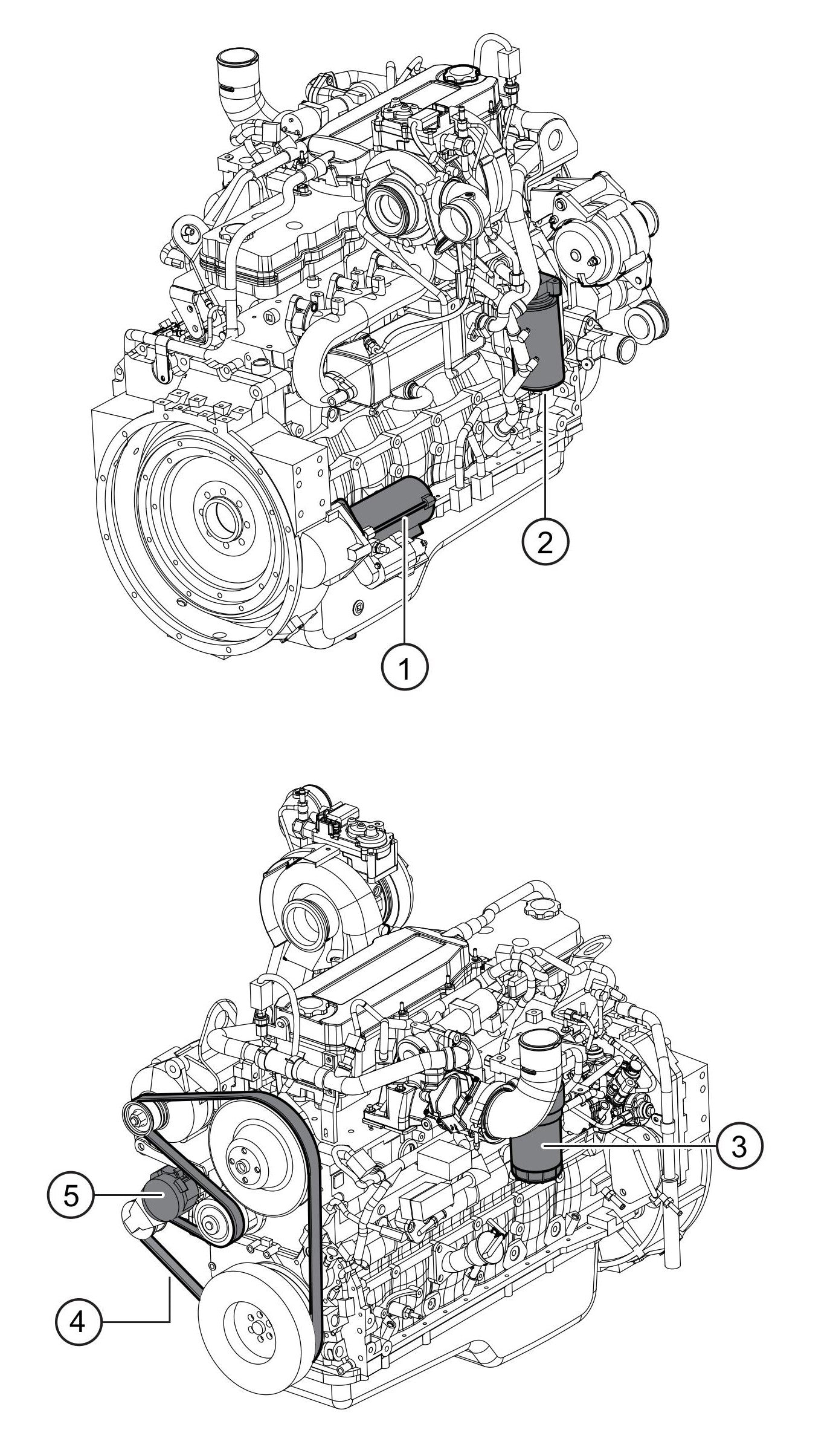 SG1400C4F & SG1600C4F Engine Service Parts Assembly Parts