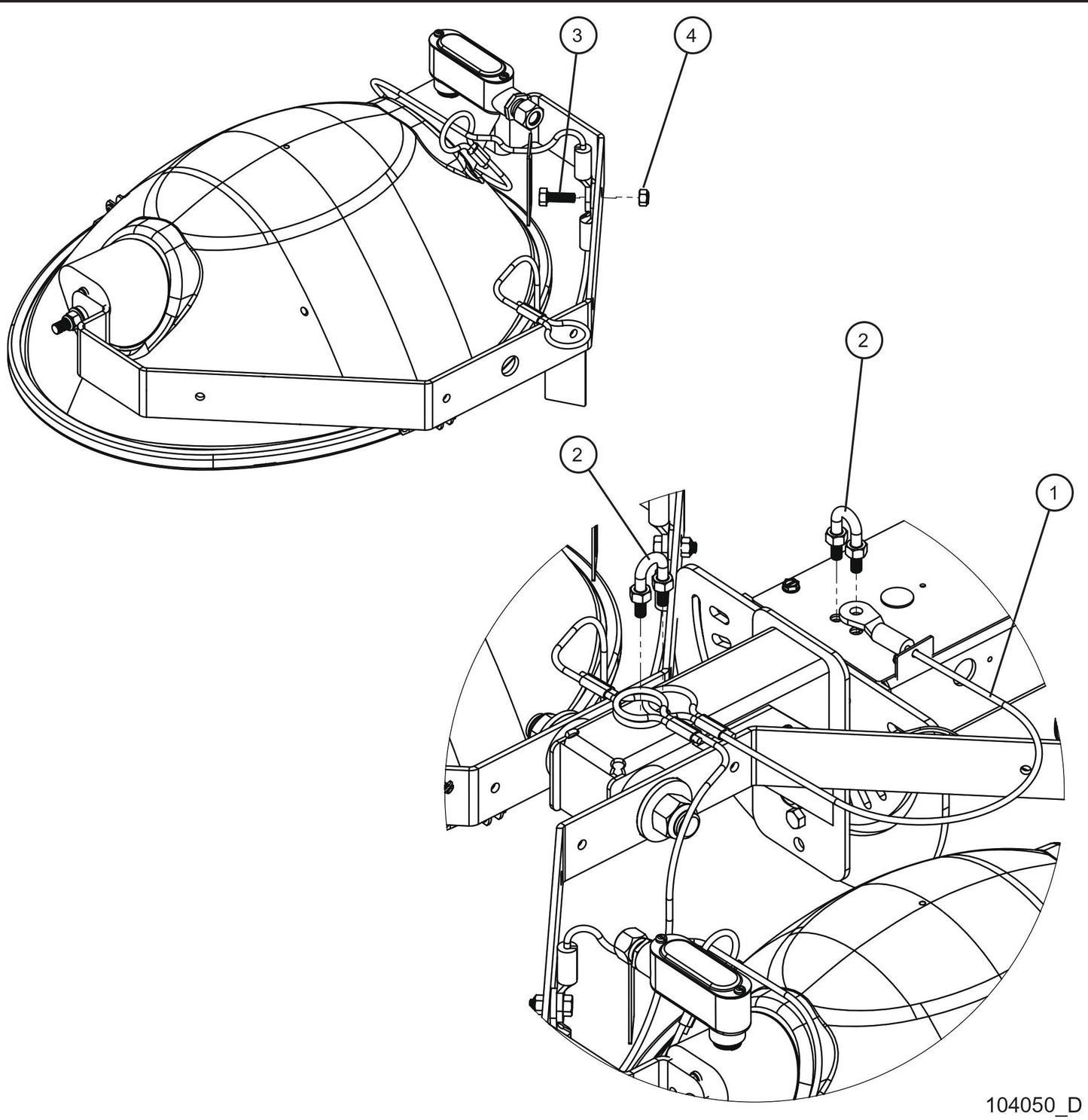 V Series Night-Lite Pro II SHO Light SFR Safety Lanyards Parts By Allmand