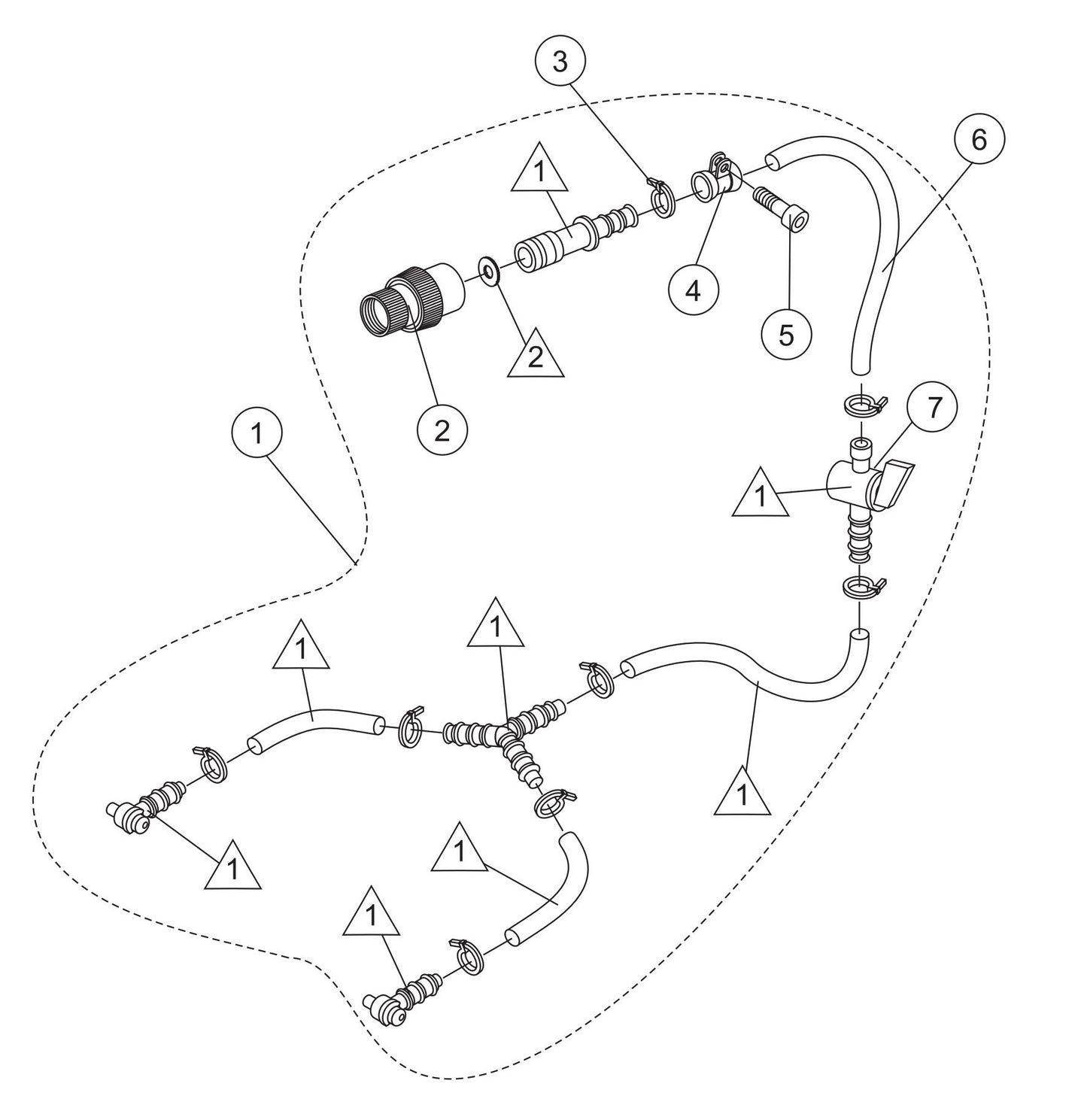 SHS81A Water Kit Assembly Parts