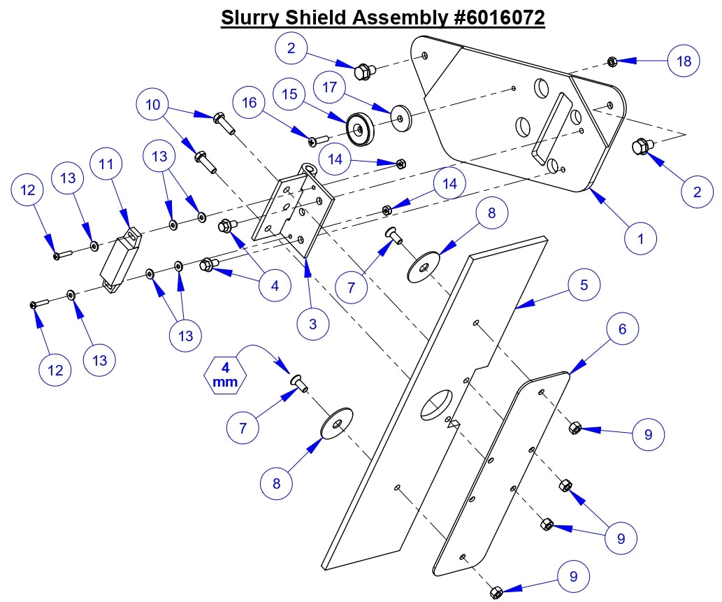 CC9074DK Slurry Shield Assembly Parts