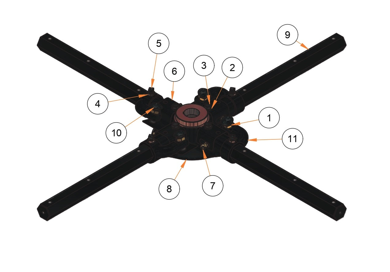 PRO430E / PRO436 / PRO436E / PRO436TC / PRO446 / PRO446TC Spider, 466SD, Edging Assembly Parts By Allen Engineering