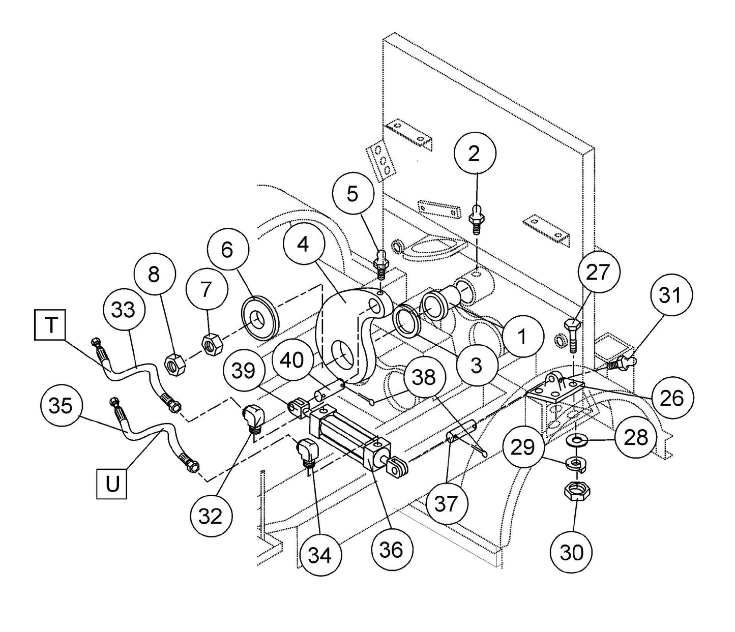 ST-45HRM Shuttle Cylinder Assembly Parts