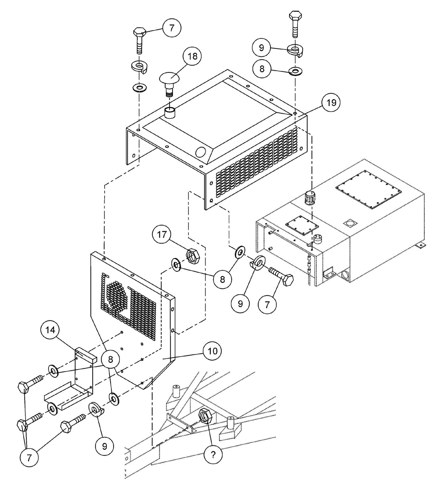 ST-45HRM Front Cover Assembly Parts