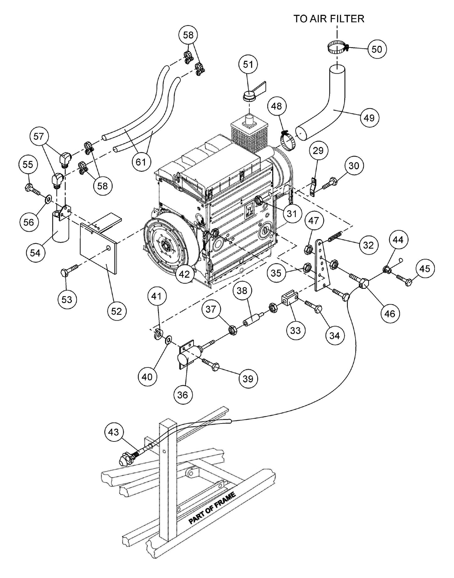 ST-45HRM Throttle and Water Filter Assembly Parts