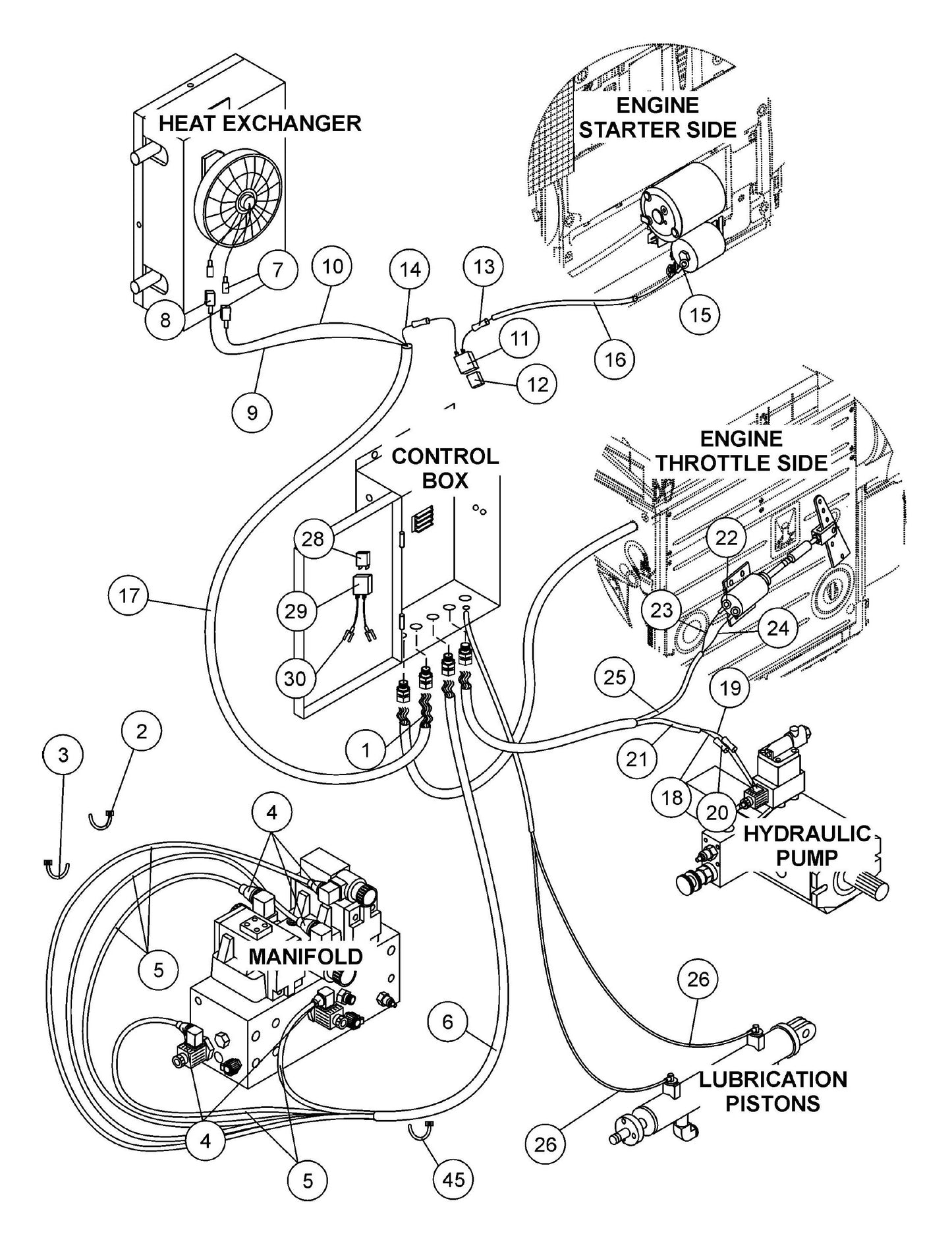 ST-45HRM Electrical System Assembly Parts