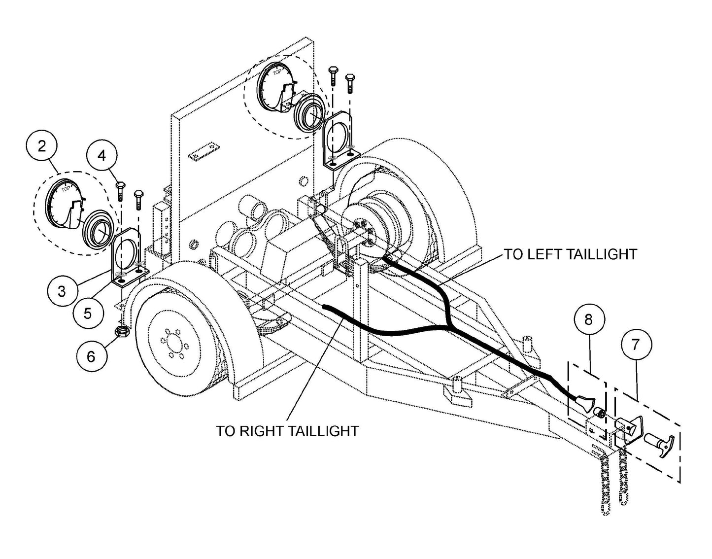 ST-45HRM Tail Light Assembly Parts