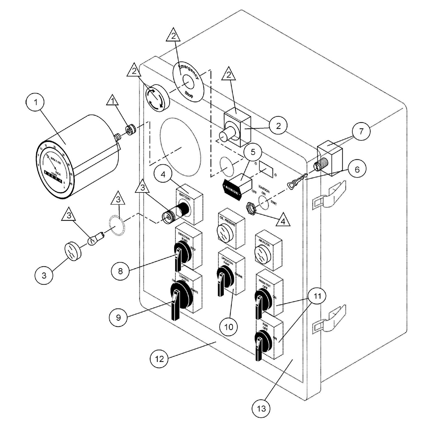 ST-45HRM Control Box Assembly Parts